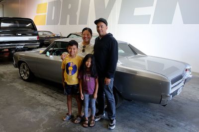 66 Chevelle silver pickup