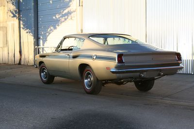 ’69 Barracuda Formula S three quarters rear left